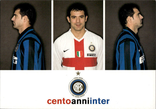 cartolina calciatori 100 anni Inter Stankovic