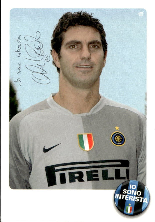 Cartolina calciatore Inter Paolo Orlandoni con autografo stampato