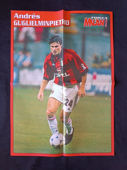 poster calendario FORZA MILAN (giugno) A. Guglieminpietro (50x70 cm)