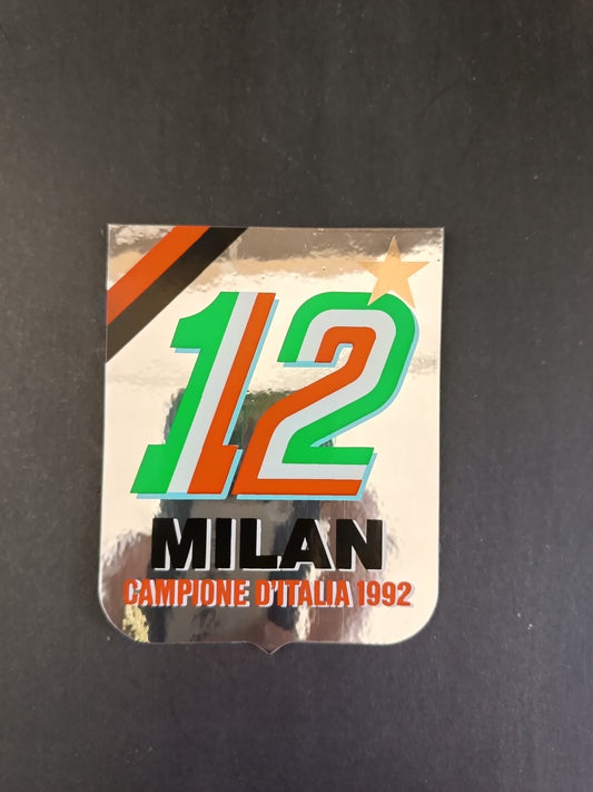 Adesivo MILAN - 12smo scudetto Campione d'Italia 1992