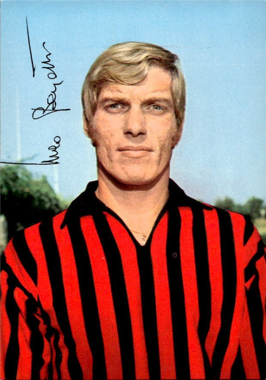 Cartolina calciatore Milan 3 con autografo stampato (2)