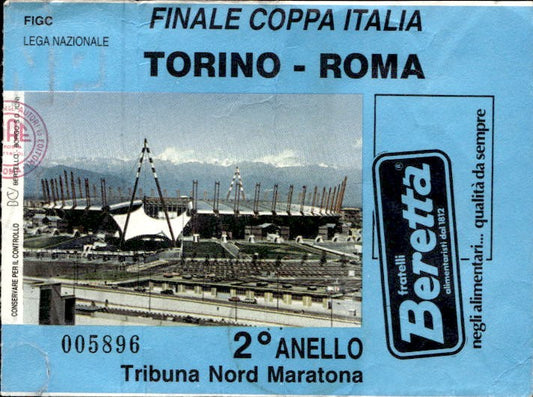 Biglietto stadio Torino-Roma Finale Coppa Italia