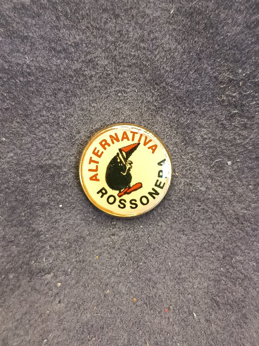 Old Pins Pin Badge Spilla A.C.Milan alternativa rossnera no ferma piedino 499