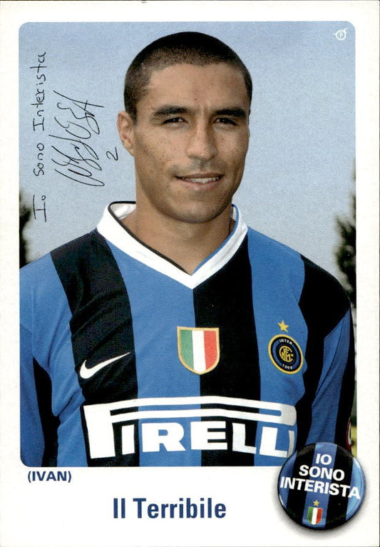 Cartolina calciatore Inter Iv�n Ramiro C�rdoba con autografo stampato