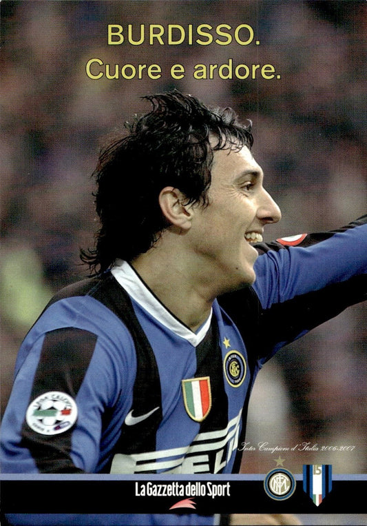 cartolina calciatori Inter Burdisso