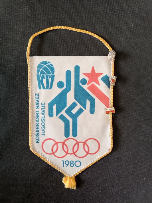 Gagliardetto Pennant Ko�arka�ki Savez Jugoslavije Olimpiadi 1980 Basket -