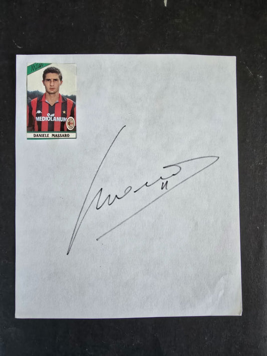 Autografo autograph originale su foglietto  Daniele MASSARO