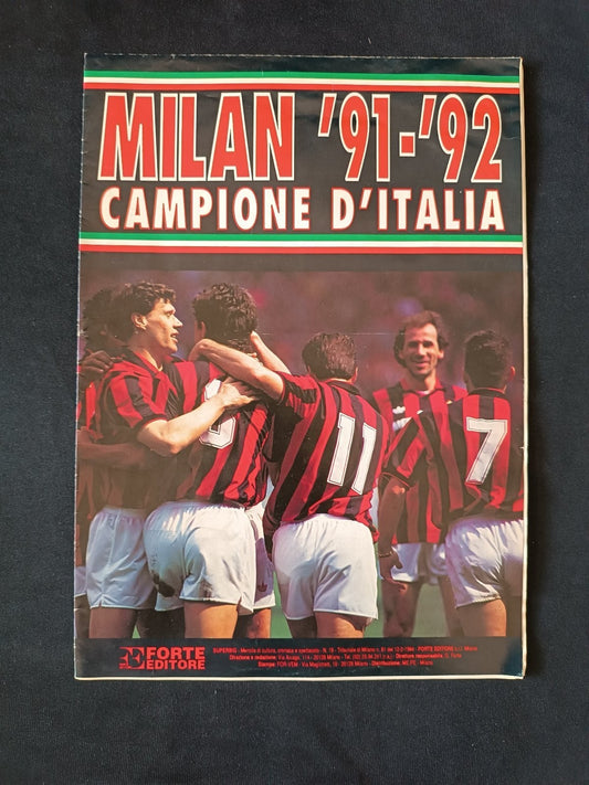 rivista Milan Campione d'Italia 1992-93 Forte editore con poster