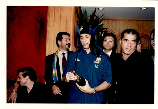 fotografia originale Inter festa Ronaldo Lu�s Naz�rio de Lima Il FENOMENO 6