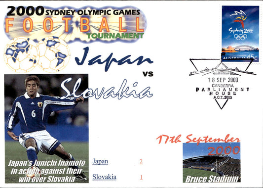 busta primo giorno Japan vs Slovakia 2000