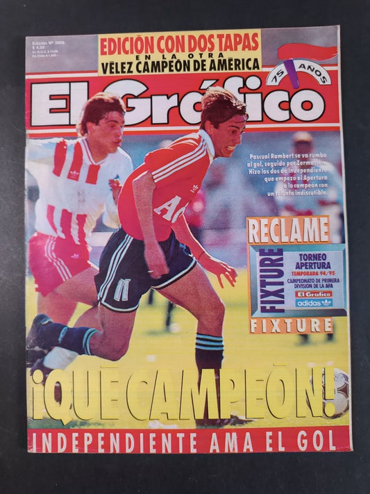 Rivista EL GRAFICO numero 3909 anno 1994 - Rambert (con poster)