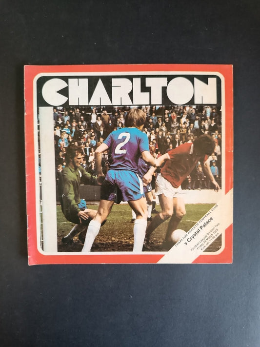 programma calcio Charlton Athletic vs Crystal P. 1978