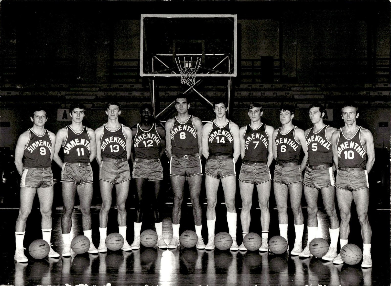 Foto Squadra Originale SIMMENTHAL Olimpia MIlano Basket anni 60/70
