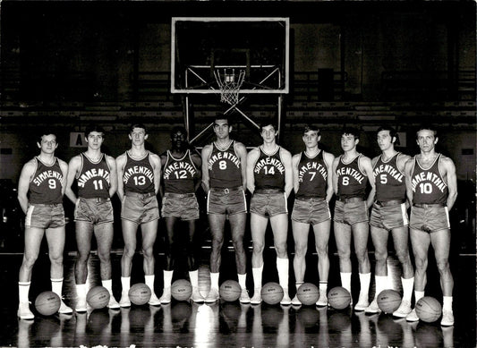 Foto Squadra Originale SIMMENTHAL Olimpia MIlano Basket anni 60/70
