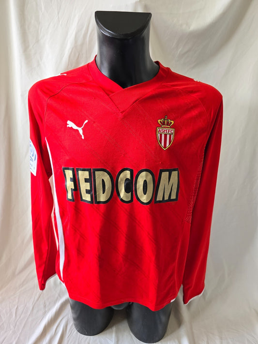 maglia calcio Match Worn Monaco Puma Fedcom 2009/10 Alejandro Alonso 8 tg XL