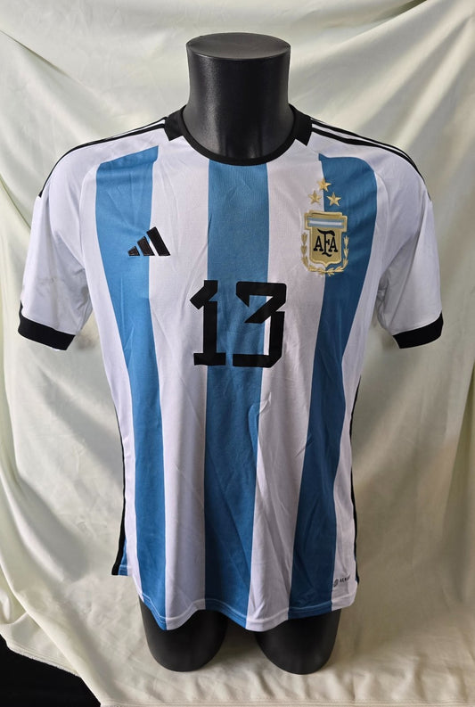Calcio camiseta tshirt Adidas ARGENTINA nr 13 tg M 2022 (m11)