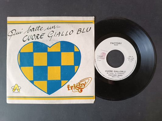 Vinile 45 giri QUI BATTE UN CUORE GIALLO BLU