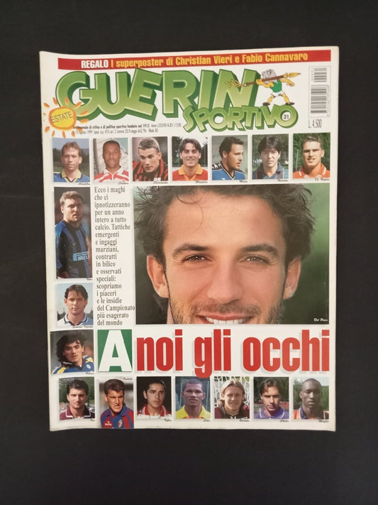 rivista GUERIN SPORTIVO anno 1999 numero 31 - Vieri (con poster)