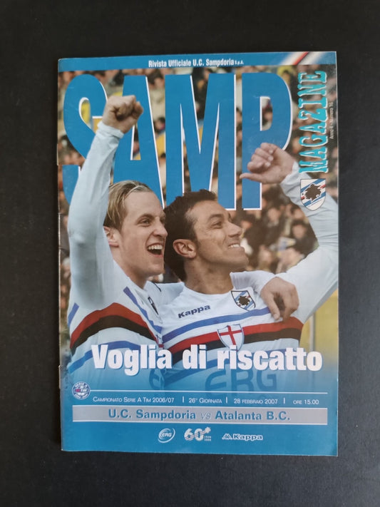 programma calcio Sampdoria -Atalanta 2007