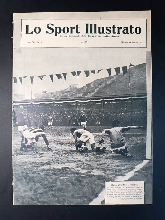 rivista  LO SPORT ILLUSTRATO 1923 n 10