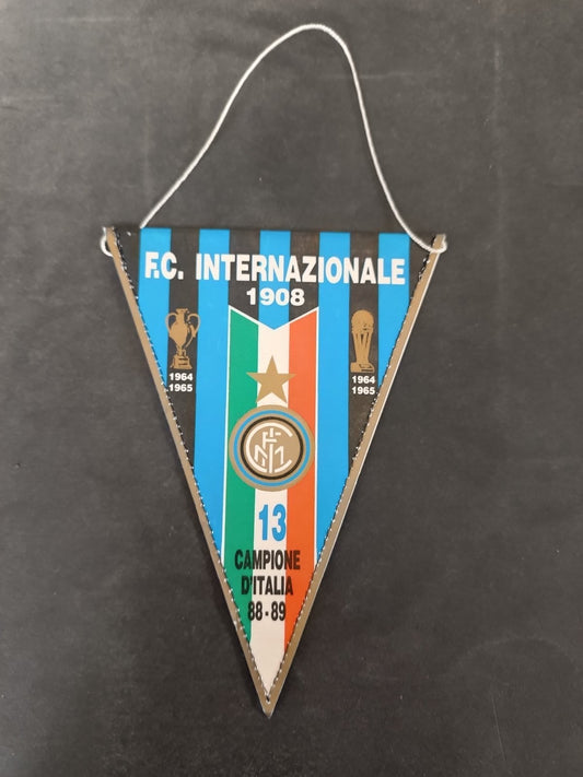 gagliardetto fanion pennant Internazionale fc milano  1908  1988/89