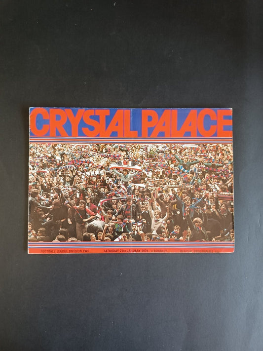 programma calcio Crystal Palace vs Burnley 1978