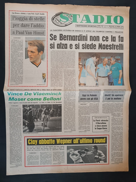 Quotidiano Sportivo STADIO numero 70 anno 1975 - Altafini