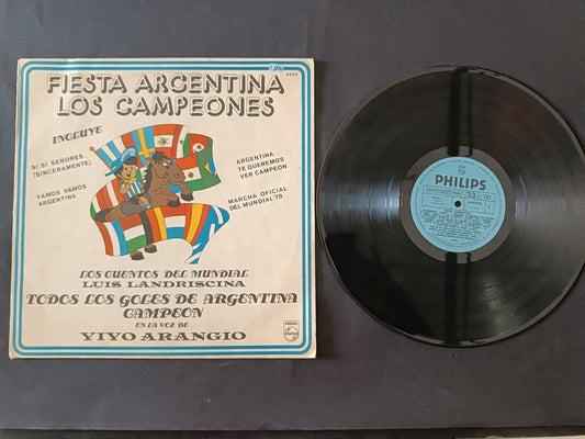 Disco Fiesta Argentina Los Campeones Marcha Oficial Mundial 1978 Philips