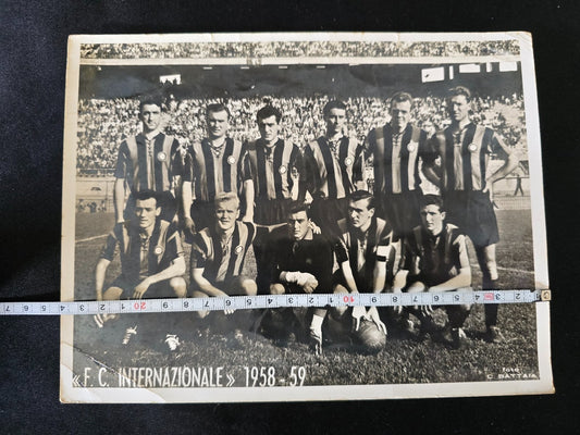 F.C. Internazionale 1958/59 foto originale c. Battaia Milano