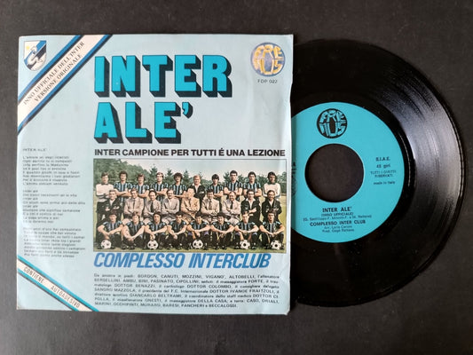 Vinile 45 giri INTER ALE' innfo ufficiale dell'Inter versione originale
