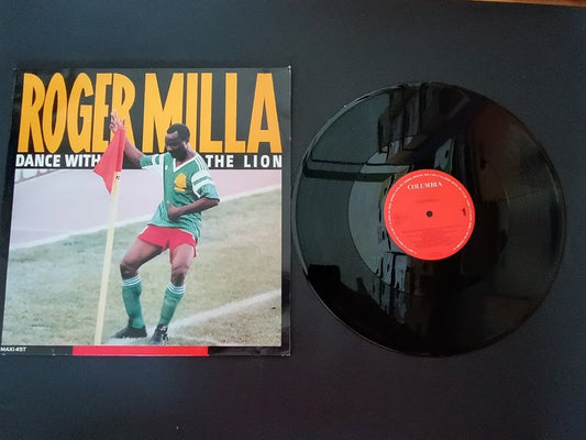 Disco MAXI 45T ROGER MILLA Dance with the Lion Columbia Hopermilla