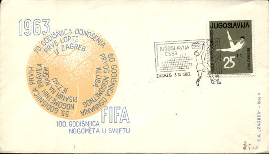 busta primo giorno Jugoslavia CSSR 1963