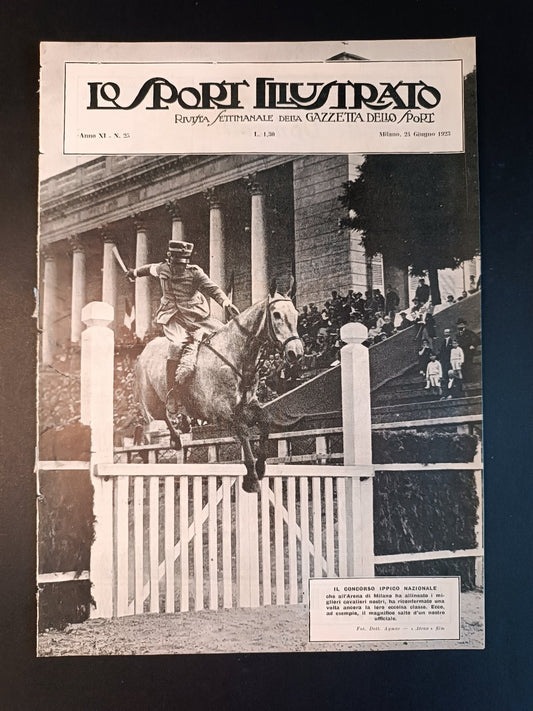 rivista  LO SPORT ILLUSTRATO 1923 n 25
