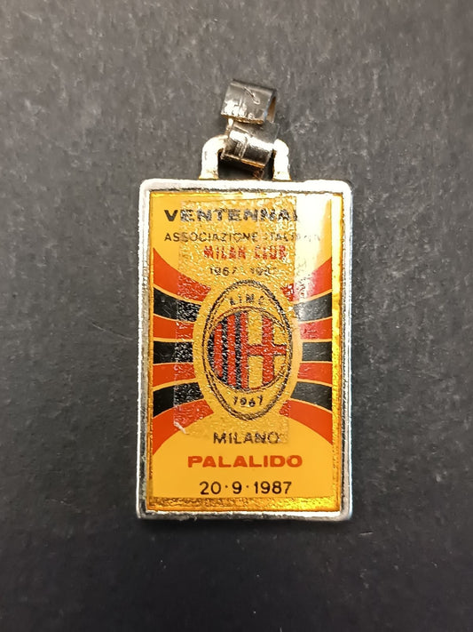 A.C.Milan  medaglia x portachiavi Associazione Italiana Palalido ventennale 1987