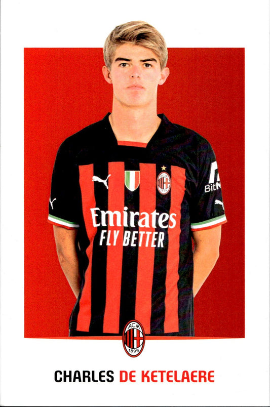 cartolina postcard Calcio Milan 2022/23 - De Ketelaere