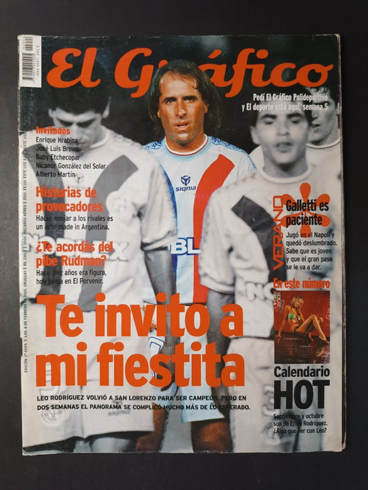 Rivista EL GR�FICO numero 4244 anno 2001 Leo Rodr�guez/San Lorenzo (no poster)