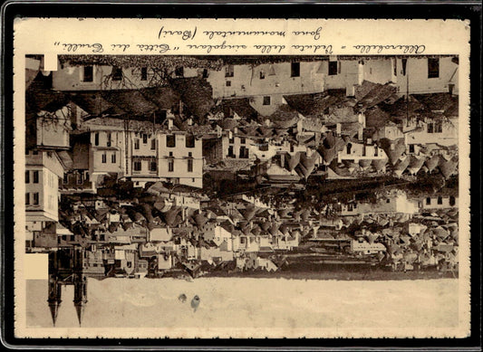 cartolina postcard Alberobello Veduta  Citt� dei Trulli 1943 autografi Milan