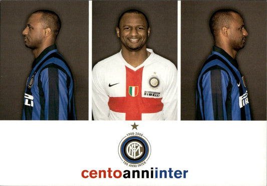 cartolina calciatori 100 anni Inter Vieira