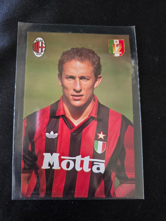 A.C. Milan 1899  cartolina  con annullo 12� scudetto 1991/92Jean Pierre Papin
