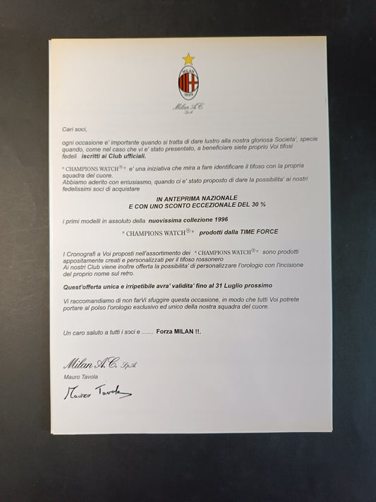 A.C. MIlan 1899 Fascicolo Esclusiva Club