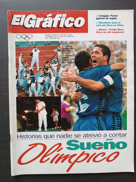 Rivista EL GRAFICO numero 4007  anno 1996 - Lopez, Olimpiade (senza poster)