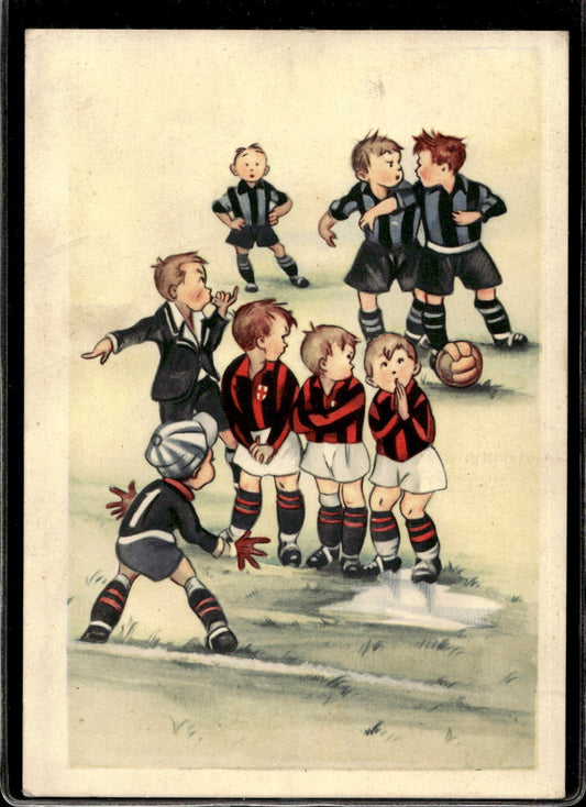 cartolina postcard calcio Milan Inter #720/6