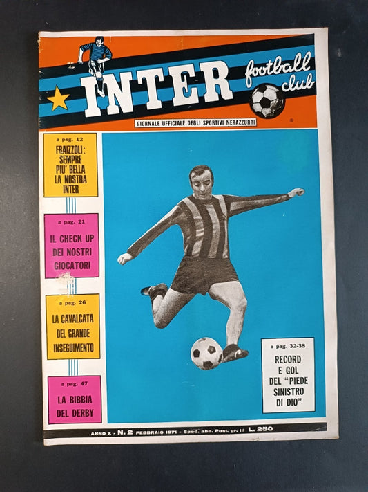 rivista INTER Football club n 2 - 1971 - Bobo