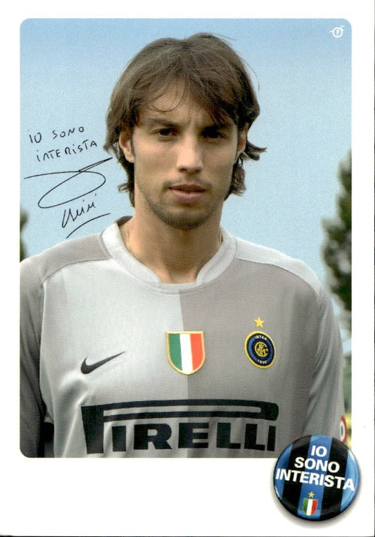 Cartolina calciatore Inter Fabi�n Carini con autografo stampato