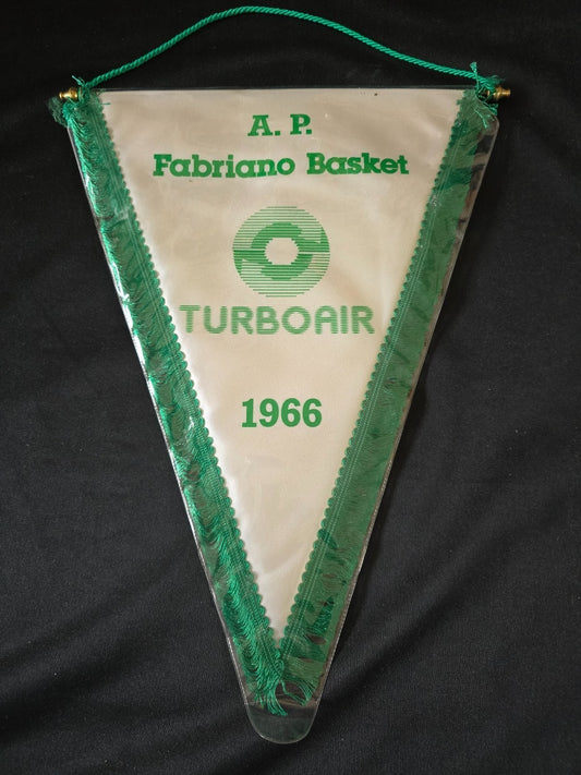 Gagliardetto Pennant  A.P. FABRIANO 1966 turboair BASKET originale