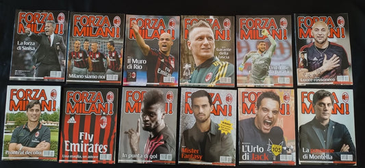 rivista FORZA MILAN - anno 2016 completa 1-12