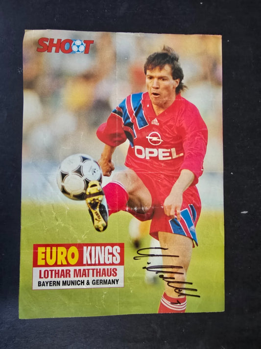 Autografo autograph originale su ritaglio Lothar Herbert Matth�us Bayern Monaco