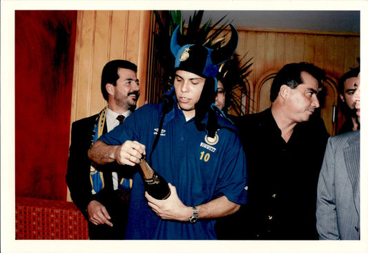 fotografia originale Inter festa Ronaldo Lu�s Naz�rio de Lima Il FENOMENO 4