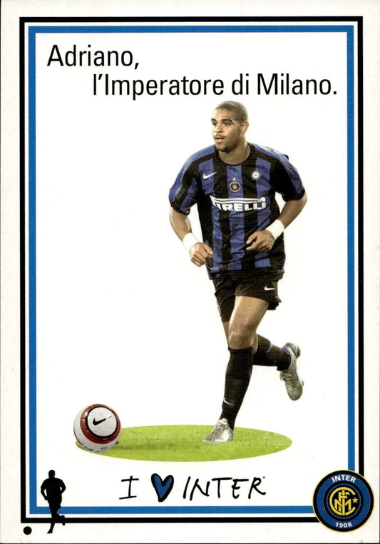 cartolina calciatori Inter Adriano