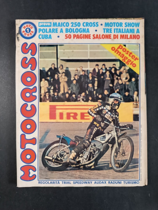 Rivista MOTOCROSS numero 1 anno 1978 Motor Show (senza poster)